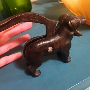Vintage Cast Iron Nutcracker Dog